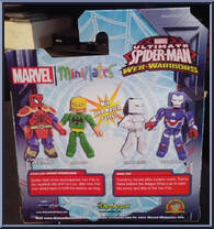 K'Un-Lun Armor Spider-Man / Iron Fist from Marvel Minimates - Walgreens - Wave  6 manufactured by Diamond Select [Back]
