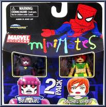 Sentinel / Rachel Grey from Marvel Minimates - Wave 33 manufactured by Diamond Select [Front]