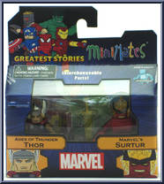 Ages of Thunder Thor / Marvel's Surtur from Marvel Minimates - Wave 74 - Greatest Stories manufactured by Diamond Select [Front]