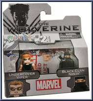 Undercover Viper / Black Clan Ninja from Marvel Minimates - Wave 52 - Wolverine Movie manufactured by Diamond Select [Front]
