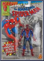 Spider-Man (Multi-Jointed Action Poses) from Marvel - Super Heroes - Series 3 manufactured by Toy Biz [Front]
