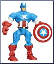 Captain America from Marvel Super Hero Mashers - Basic Series manufactured by Hasbro [Loose]