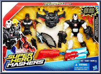 Falcon vs. War Machine from Marvel Super Hero Mashers - Battle Packs manufactured by Hasbro [Front]