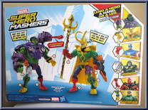 Hulk vs. Loki from Marvel Super Hero Mashers - Battle Packs manufactured by Hasbro [Back]