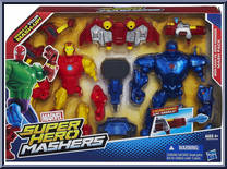 Iron Man vs. Iron Monger from Marvel Super Hero Mashers - Battle Packs manufactured by Hasbro [Front]
