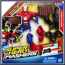 Iron Patriot (Blasting Cannon) from Marvel Super Hero Mashers - Deluxe manufactured by Hasbro [Front]