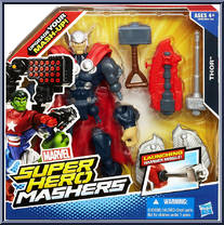 Thor (Launching Hammer Missile) from Marvel Super Hero Mashers - Deluxe manufactured by Hasbro [Front]