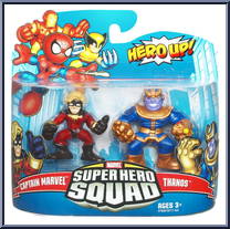 Captain Marvel & Thanos from Marvel Super Hero Squad - Series 20 manufactured by Hasbro [Front]