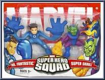 Mr. Fantastic & Super Skrull from Marvel Super Hero Squad - Series  3 manufactured by Hasbro [Front]