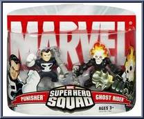 Punisher & Ghost Rider from Marvel Super Hero Squad - Series  2 manufactured by Hasbro [Front]