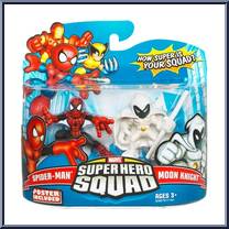 Spider-Man & Moon Knight from Marvel Super Hero Squad - Series 17 manufactured by Hasbro [Front]