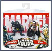 Storm & Black Panther from Marvel Super Hero Squad - Series  5 manufactured by Hasbro [Front]