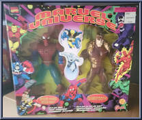 Spider-Man (Spider-Wars) / Sabretooth from Marvel Universe - 10" 2-Packs manufactured by Toy Biz [Front]
