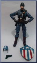 Captain America (WWII Ultimates) from Marvel Universe - Fury Files - Exclusives manufactured by Hasbro [Loose]