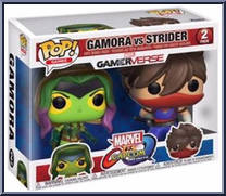 Gamora (Green Boots) vs Strider from Marvel vs Capcom - Pop! Sets manufactured by Funko [Front]