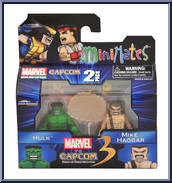 Hulk / Mike Haggar from Marvel vs Capcom - Minimates - Toys R Us - Wave 1 manufactured by Diamond Select [Front]