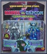 War Machine vs. Mega Man from Marvel vs Capcom - Basic Series manufactured by Toy Biz [Front]