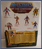 Rio Blast from Masters of the Universe - Classics - Basic Series manufactured by Mattel [Back]