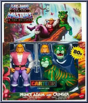 Prince Adam and Cringer from Masters of the Universe - Origins - Cartoon Collection manufactured by Mattel [Front]