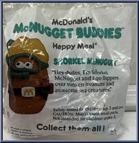 Snorkel McNugget from McDonald's - McNugget Buddies manufactured by Hasbro [Front]