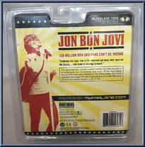 Jon Bon Jovi from McFarlane's Music - Bon Jovi manufactured by McFarlane [Back]