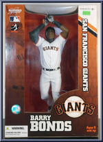 Barry Bonds (White Uniform) from McFarlane's Sports Picks - MLB - 12" Scale manufactured by McFarlane [Front]