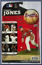 Chipper Jones from McFarlane's Sports Picks - MLB - Series 23 manufactured by McFarlane [Back]