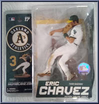 Eric Chavez (White Jersey) from McFarlane's Sports Picks - MLB - Series 17 manufactured by McFarlane [Front]