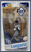 Evan Longoria (Gray Uniform) from McFarlane's Sports Picks - MLB - Series 26 manufactured by McFarlane [Front]
