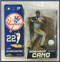Robinson Cano (Gray Uniform) from McFarlane's Sports Picks - MLB - Series 17 manufactured by McFarlane [Front]