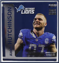 Aidan Hutchinson (Detroit Lions) (Platinum Editiion) from McFarlane's Sports Picks - NFL - Legacy Series manufactured by McFarlane [Back]
