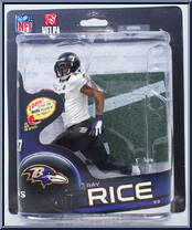 Ray Rice (White Jersey) from McFarlane's Sports Picks - NFL - Series 32 manufactured by McFarlane [Front]