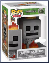 Flaming Skeleton from Minecraft - Pop! Vinyl Figures manufactured by Funko [Front]
