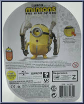 Stuart (Nunchuck Swinging) from Minions - Rise of Gru - Basic Series manufactured by Mattel [Back]