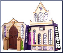 High School from Monster High - Playsets manufactured by Mattel [Loose]