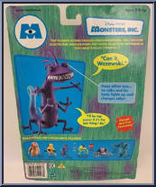 Randall Boggs from Monsters, Inc - Basic Series manufactured by Hasbro [Back]