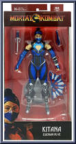 Kitana (Edenian Blue) from Mortal Kombat - Basic Series manufactured by McFarlane [Front]