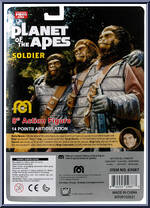 Soldier Ape (Brown Bandolier) from Movies - Planet of the Apes manufactured by Mego 2018 [Back]