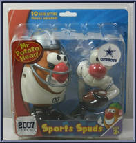 Dallas Cowboys (White Jersey) from Mr. Potato Head - NFL Sports Spuds manufactured by Hasbro [Front]