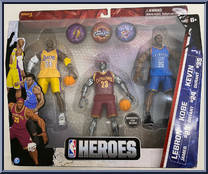 Lebron James / Kobe Bryant / Kevin Durant from NBA Heroes - Multi-Packs manufactured by Jazwares [Front]