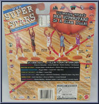 Allan Houston from NBA Superstars - 98/99 Season manufactured by Mattel [Back]