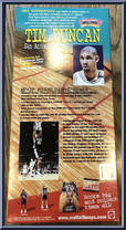 Tim Duncan from NBA Superstars - 13" Scale manufactured by Mattel [Back]