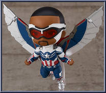 Captain America (Sam Wilson) from Nendoroid - Falcon and the Winter Soldier manufactured by Good Smile Company [Loose]