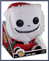 Santa Jack from Nightmare Before Christmas - Mega Pop! Plush manufactured by Funko [Front]