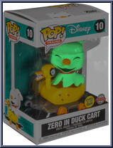 Zero in Duck Cart (Glow in the Dark) (Trains) from Nightmare Before Christmas - Pop! Vinyl Figures manufactured by Funko [Front]