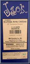 Jack Skellington (Blue Coffin) (Open Mouth) from Nightmare Before Christmas - 16" Coffins manufactured by Jun Planning [Back]