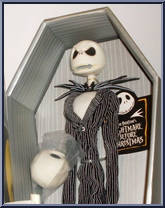 Jack Skellington (Grey Coffin) (2 heads: Angry, Smile) from Nightmare Before Christmas - 16" Coffins manufactured by Jun Planning [Loose]