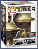 Notorious B.I.G. (with Fedora) (Gold) from Notorious B.I.G. - Pop! Vinyl Figures manufactured by Funko [Front]