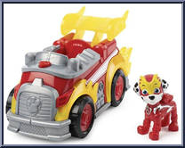 Marshall from Paw Patrol - Mighty Pups Super Paws - Deluxe Vehicles manufactured by Spinmaster [Loose]