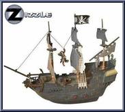 Rocking Radio Control Black Pearl from Pirates of the Caribbean - At World's End - Micro Playsets manufactured by Zizzle [Loose]